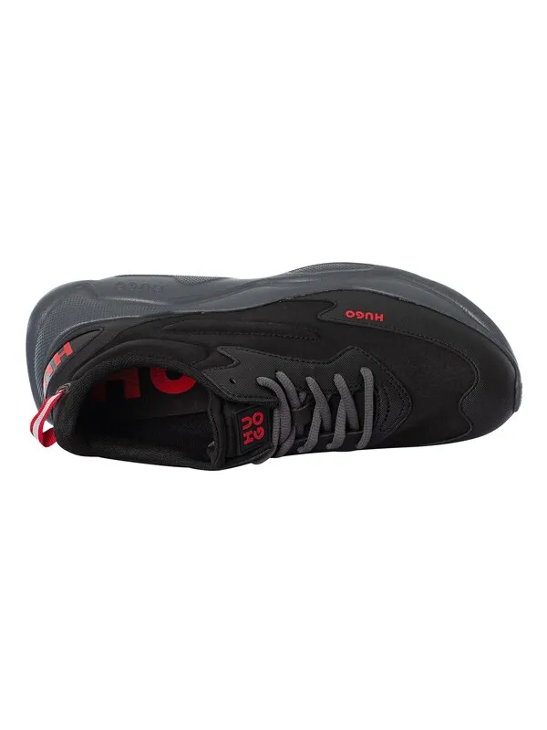 HUGO Leon Running Trainers - Charcoal