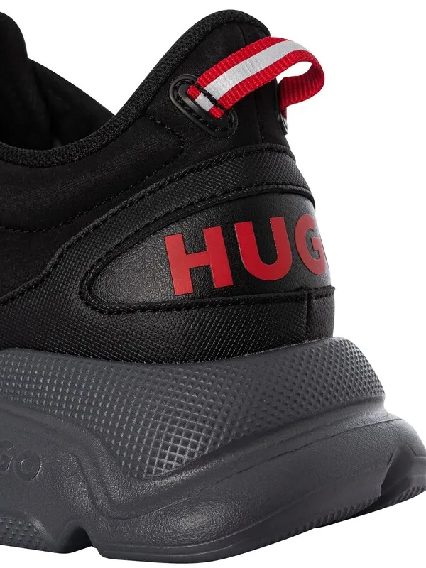 HUGO Leon Running Trainers - Charcoal