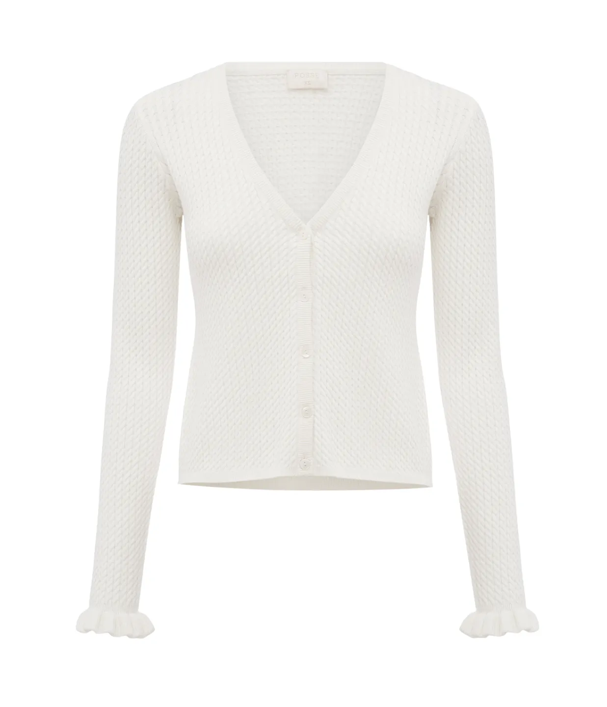 Iris Knitted Cardigan in Bone