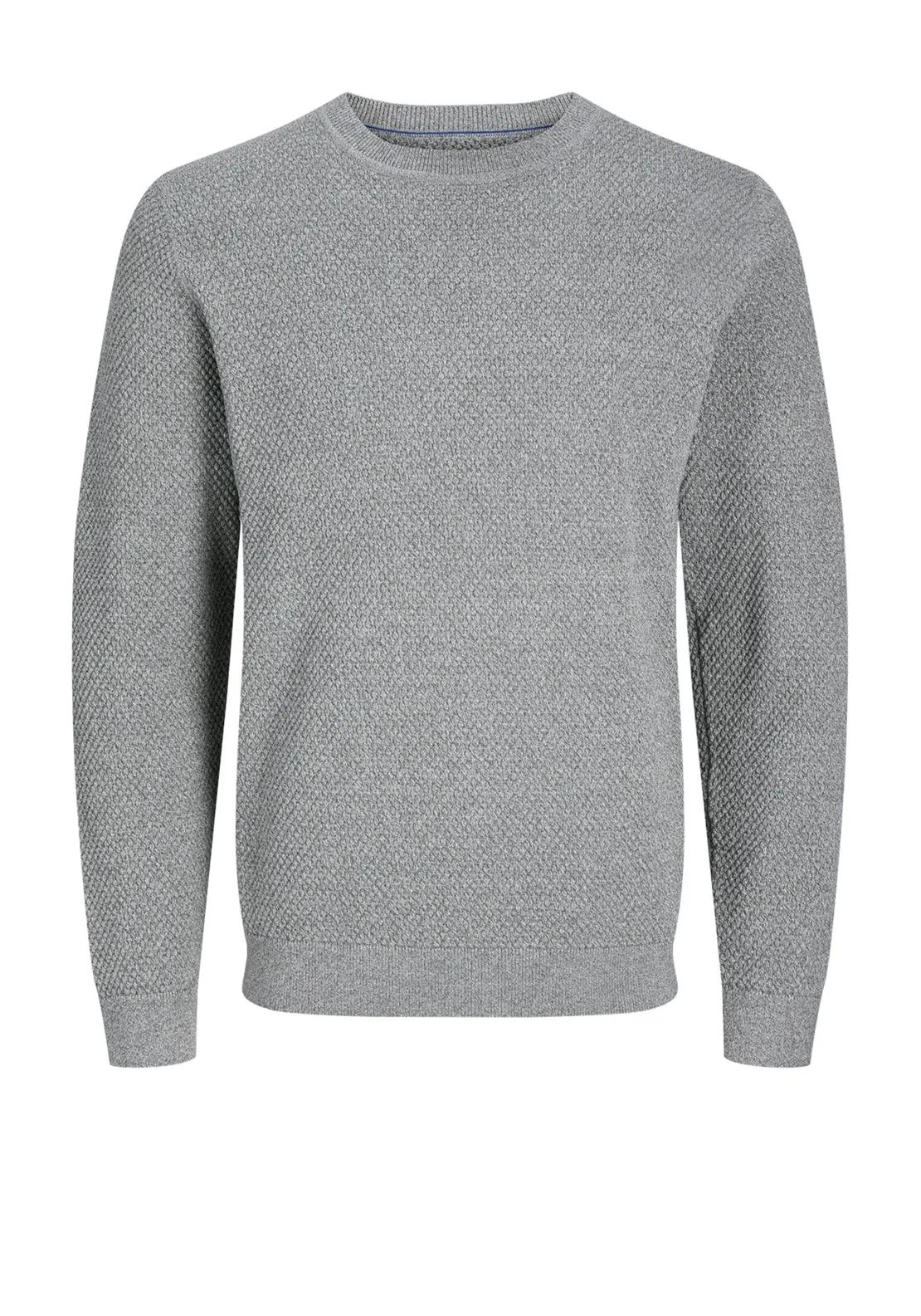 Jack & Jones Noah Knit Crew Neck Sweater, Light Grey Melange