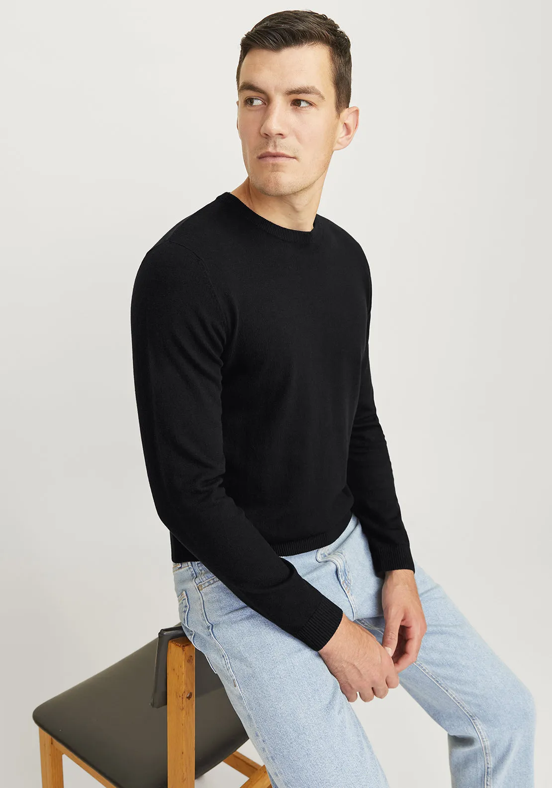 JJ Rebel By Jack & Jones Sweater, Black