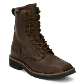 Justin Men's Pulley 8 Inch ST Lace-Up Work Boot