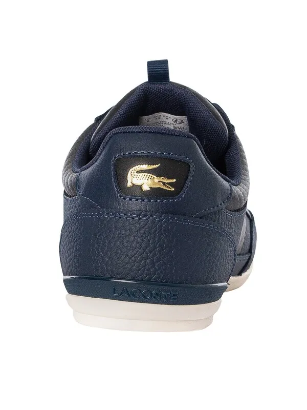 Lacoste Chaymon 0120 1 CMA Leather Trainers - Navy/Black