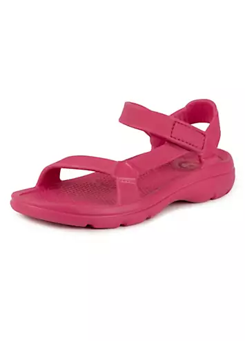 Ladies Azalea Pink Riley Adjustable Sport Sandals by Totes | Look Again