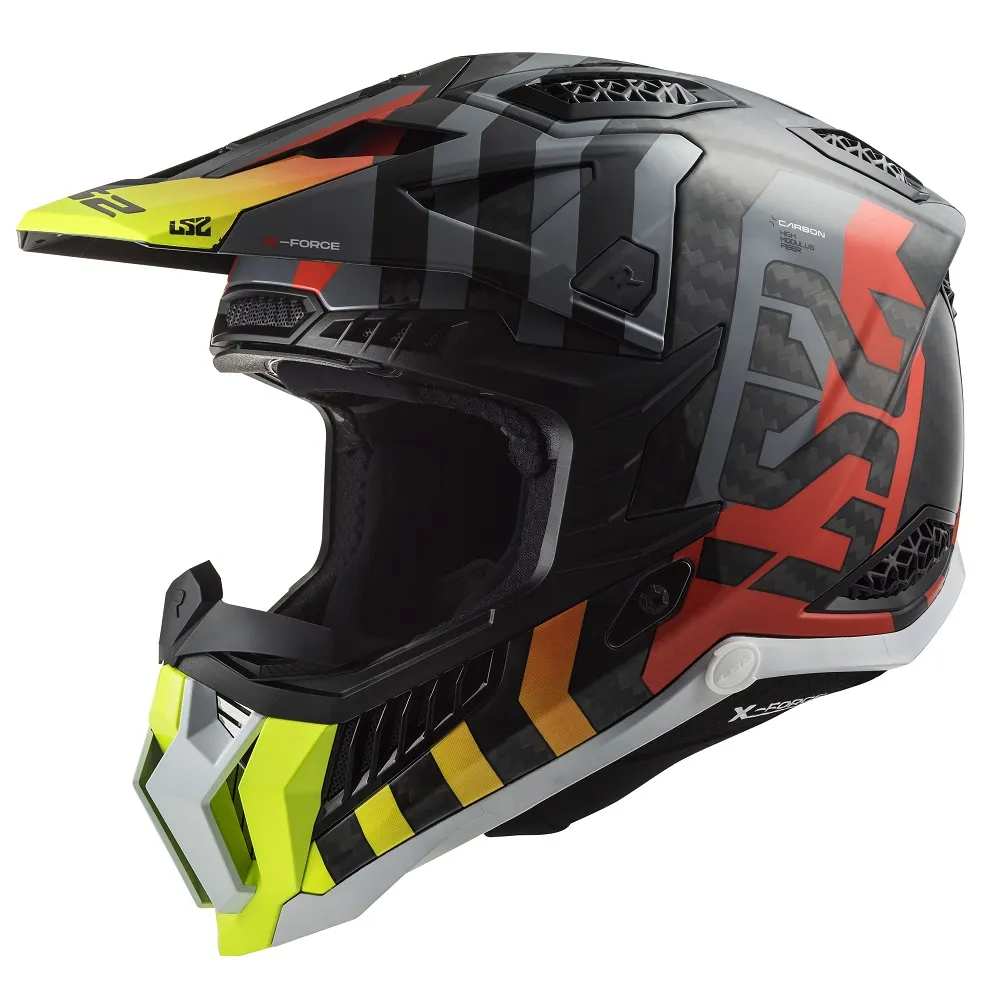 LS2 MX703 X-Force Barrier Helmet - Yellow/Red