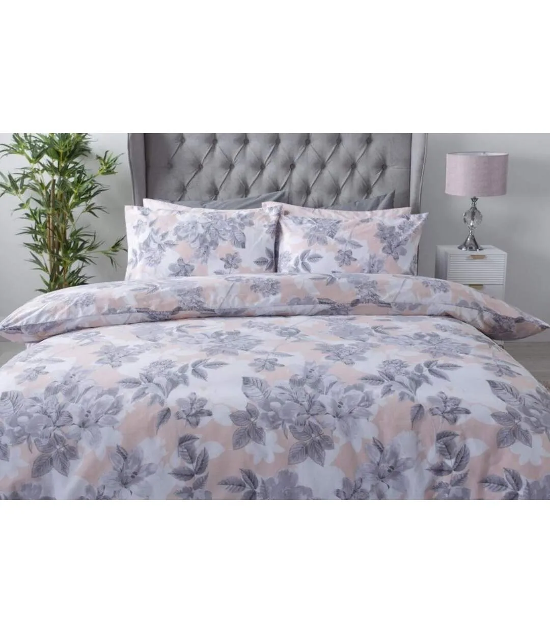 Maeva floral duvet cover set blush Belledorm