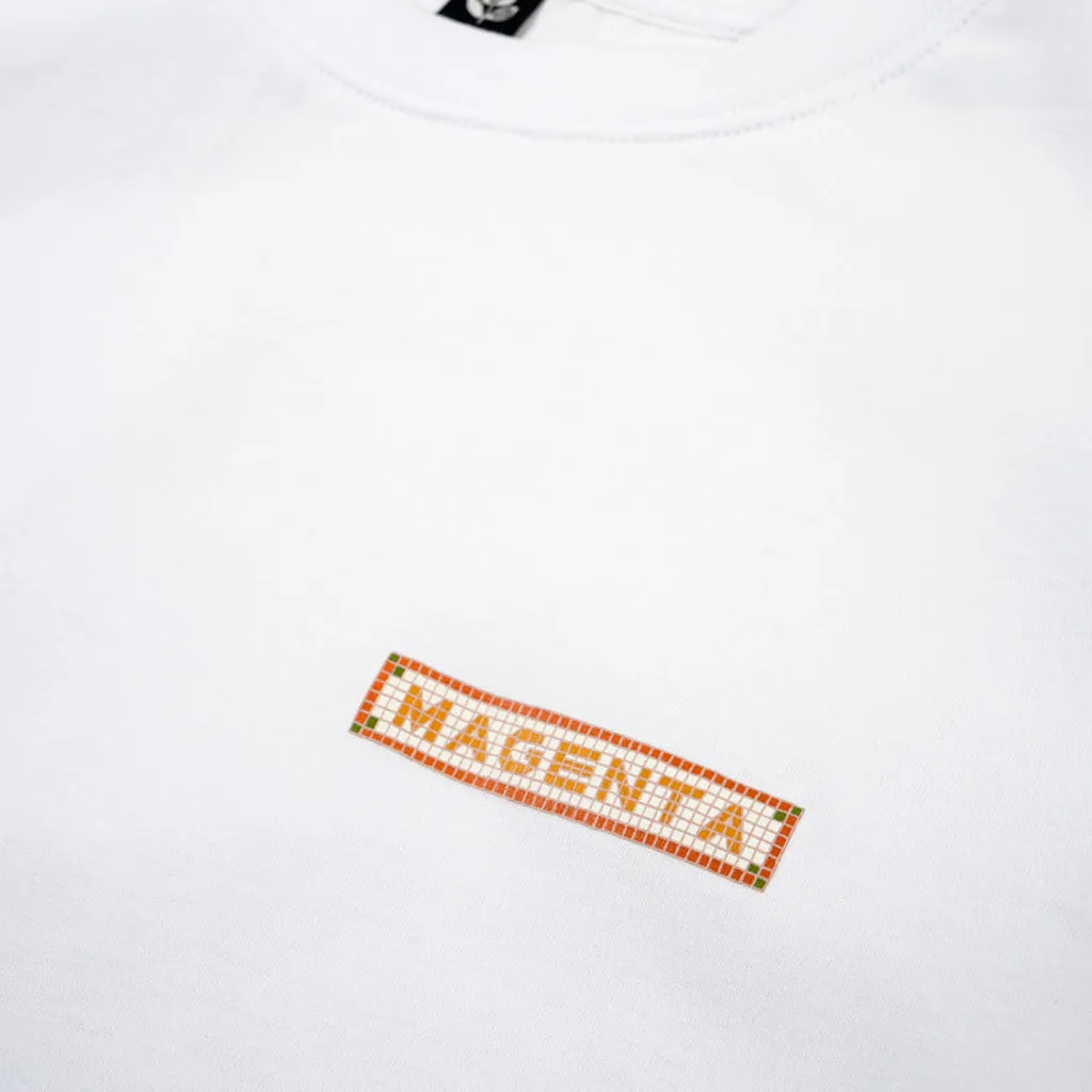 Magenta Skateboards - Mosaic T-Shirt - White