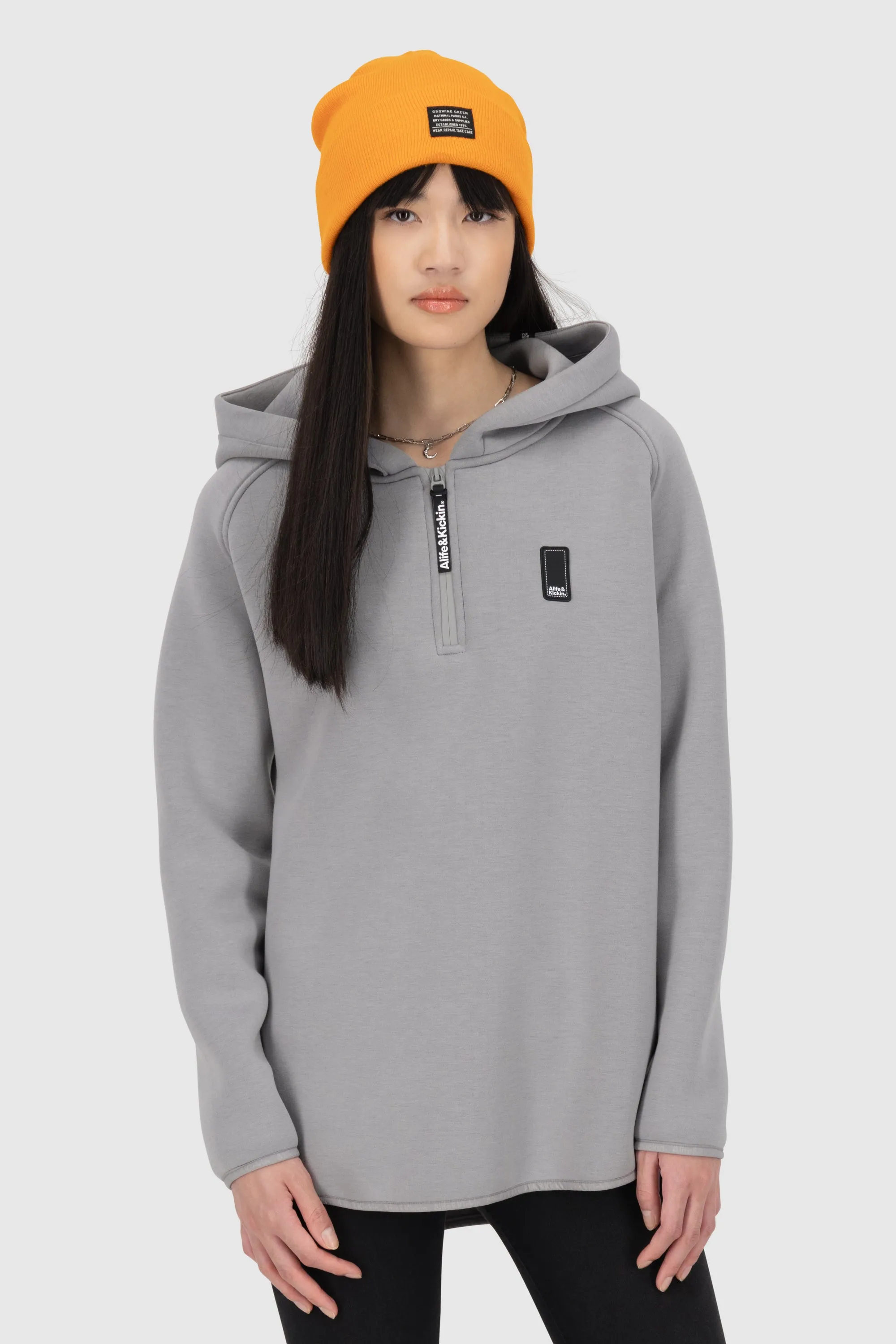 MaraAK N Neopren Hoodie Grau