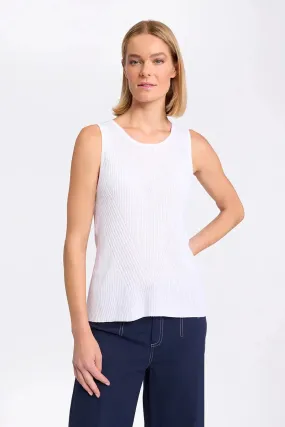 MARCO POLO ESSENTIAL KNIT TANK - WHITE