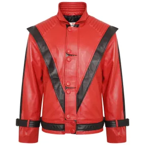 Michael Jackson Celebrity Red Party Wear and Formal Jacket