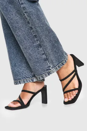 Multi Strap Heeled Mules