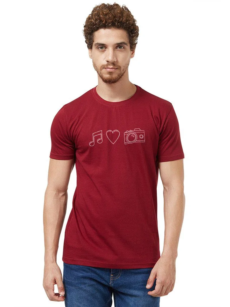 Music Love Camera T-shirt