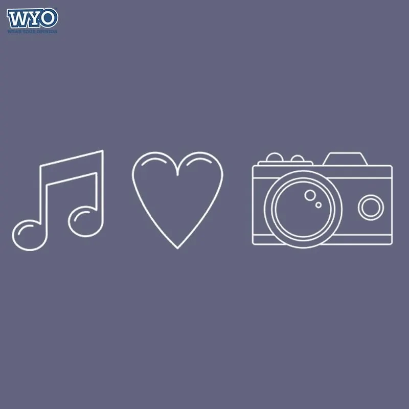 Music Love Camera T-shirt