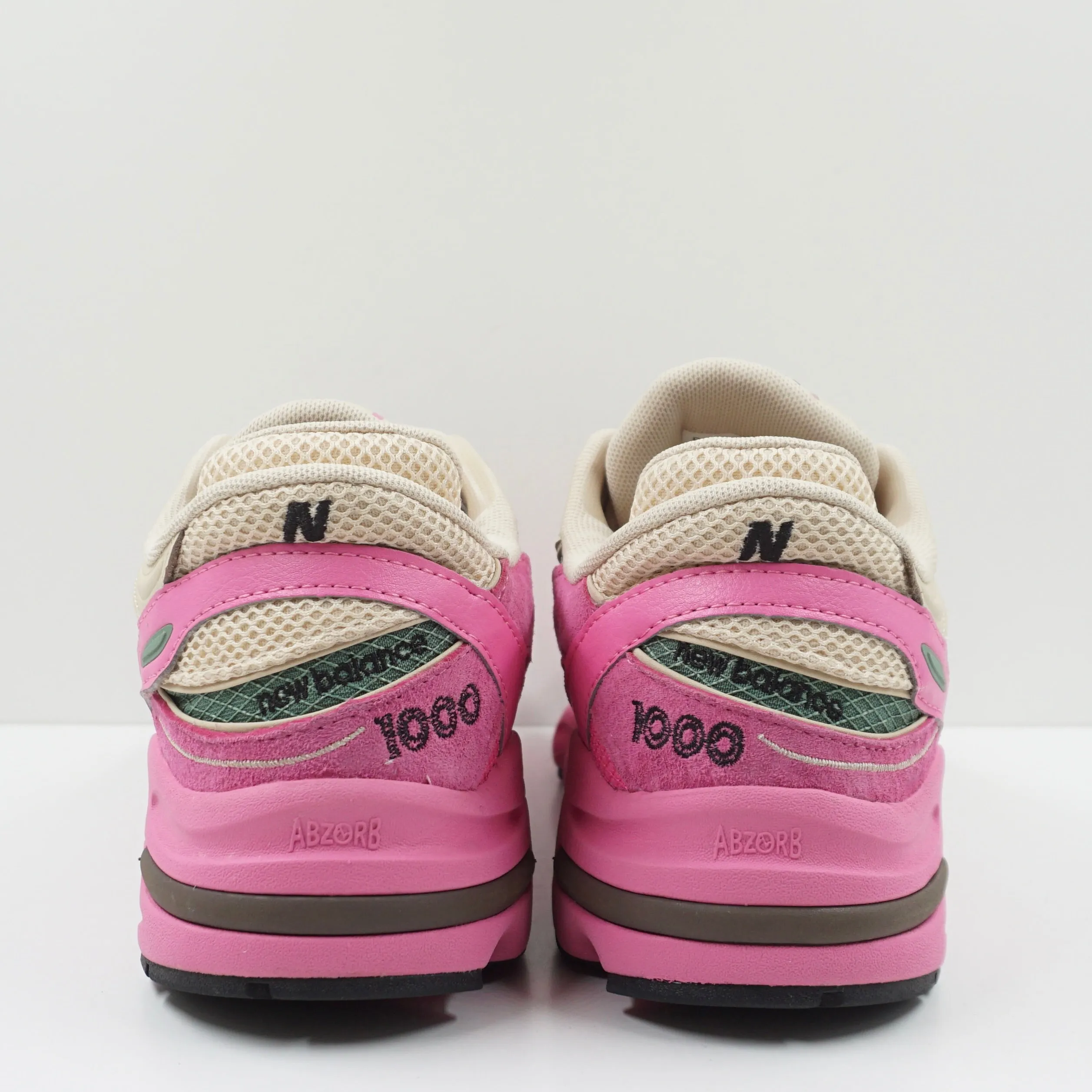 New Balance 1000 Tan Pink Green