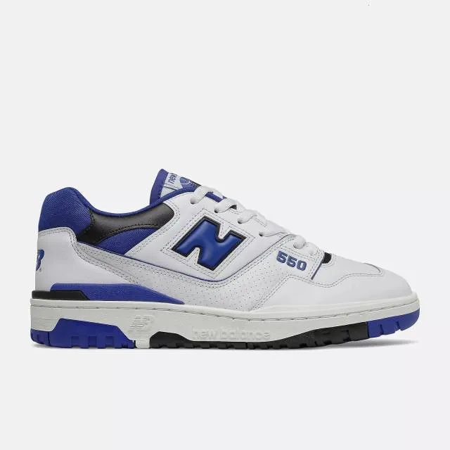 New balance 550 (white/ blue/ black) men us 8-13 bb550sn1