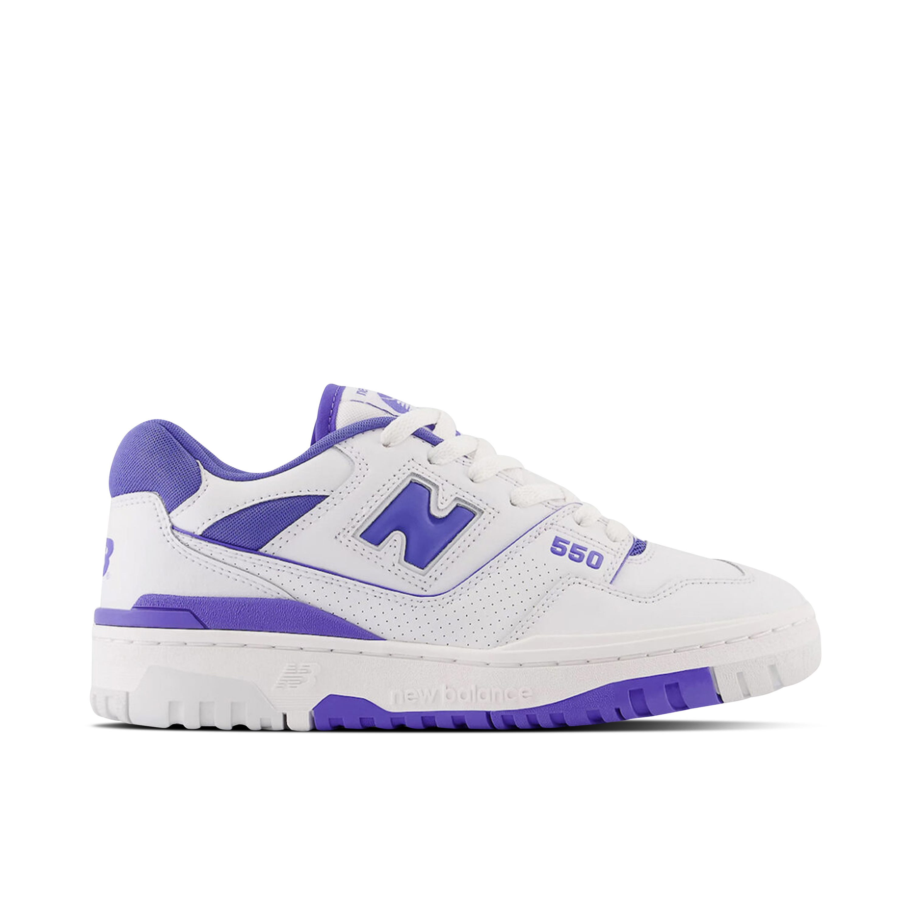 New Balance 550 White Purple Womens | BBW550WB | Laced