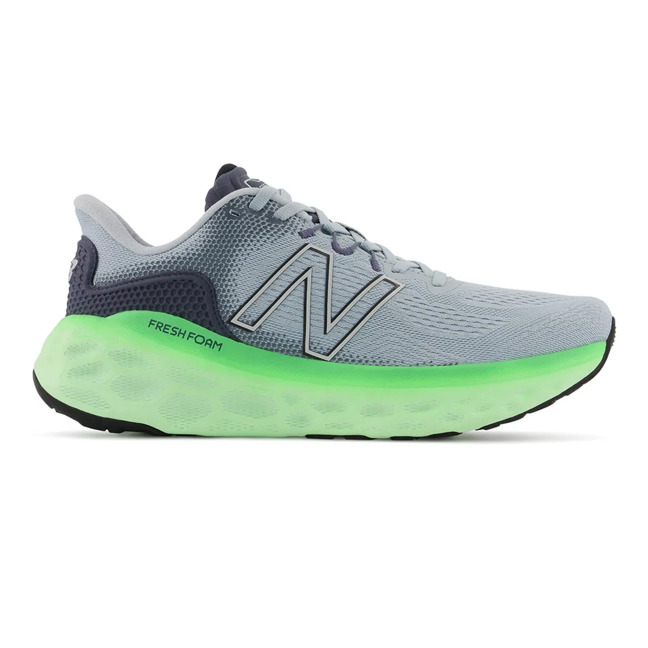 New Balance Men's Fresh Foam X More v3 - Light Slate / Vibrant Spring