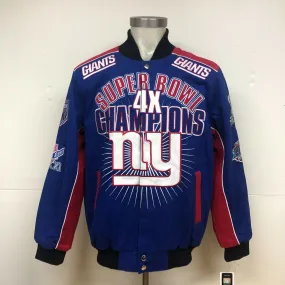 New York Giants 4-Time Superbowl Champions Jacket