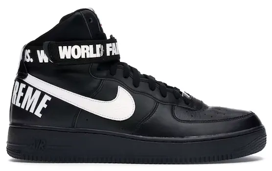 Nike Air Force 1 High Supreme World Famous Black