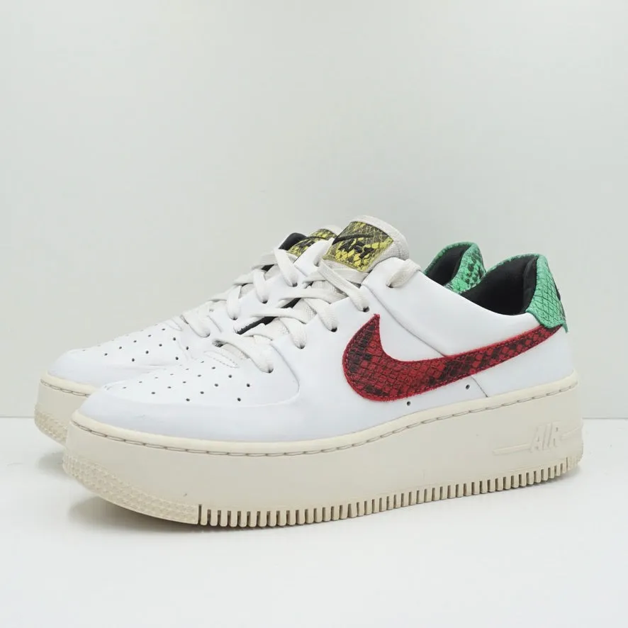 Nike  Air Force 1 Sage Low Premium Snake White (W)