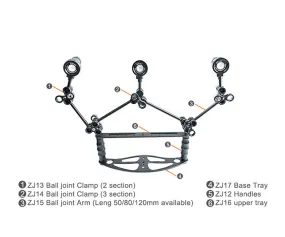 Orca Camera Arms and Tray Assemblies