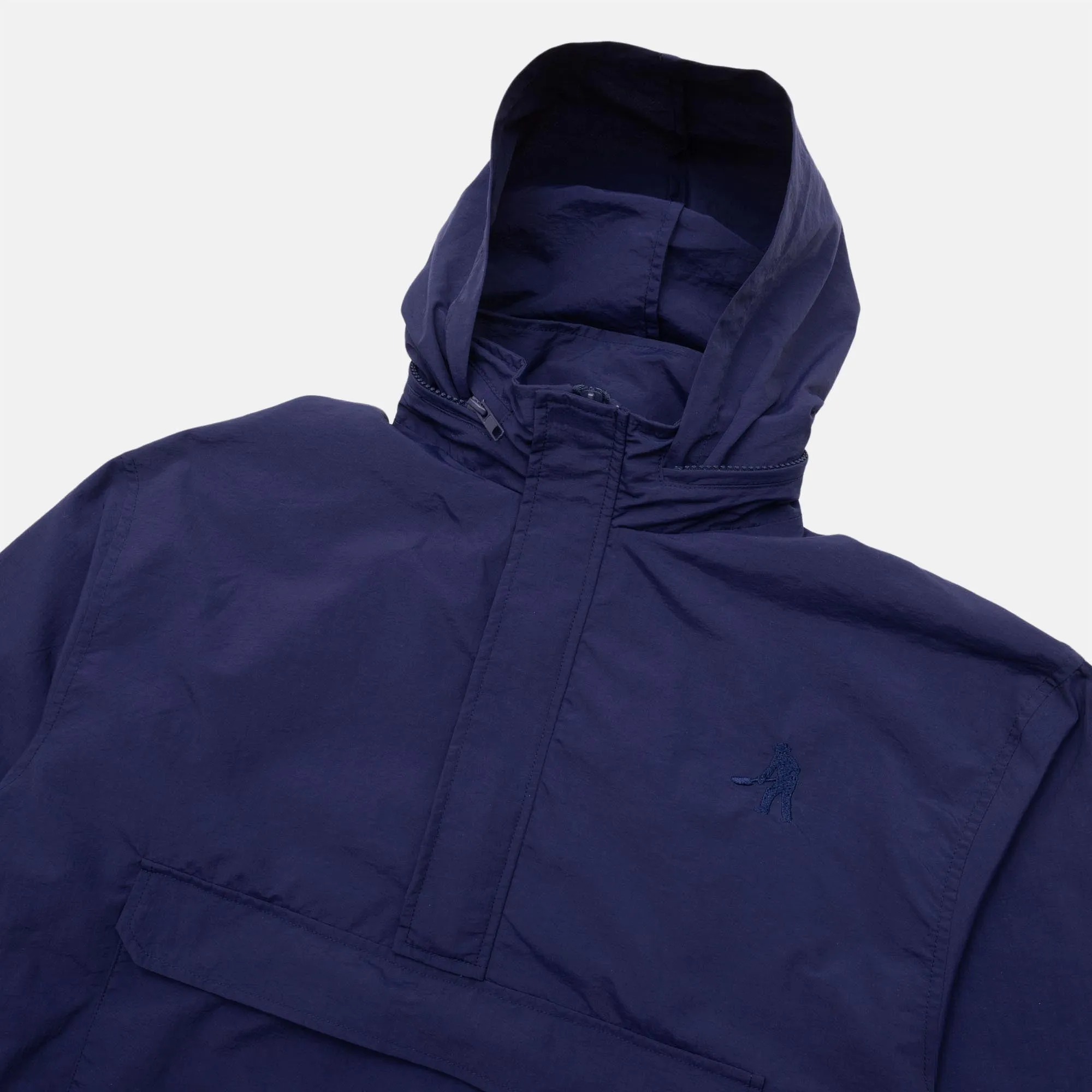 Pass Port Skateboards - RPET Pullover Spray Jacket - Navy