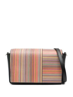 Paul Smith    Paul Smith Signature Stripe Leather Crossbody Bag