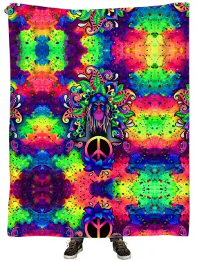 Peace Rafiki Plush Blanket