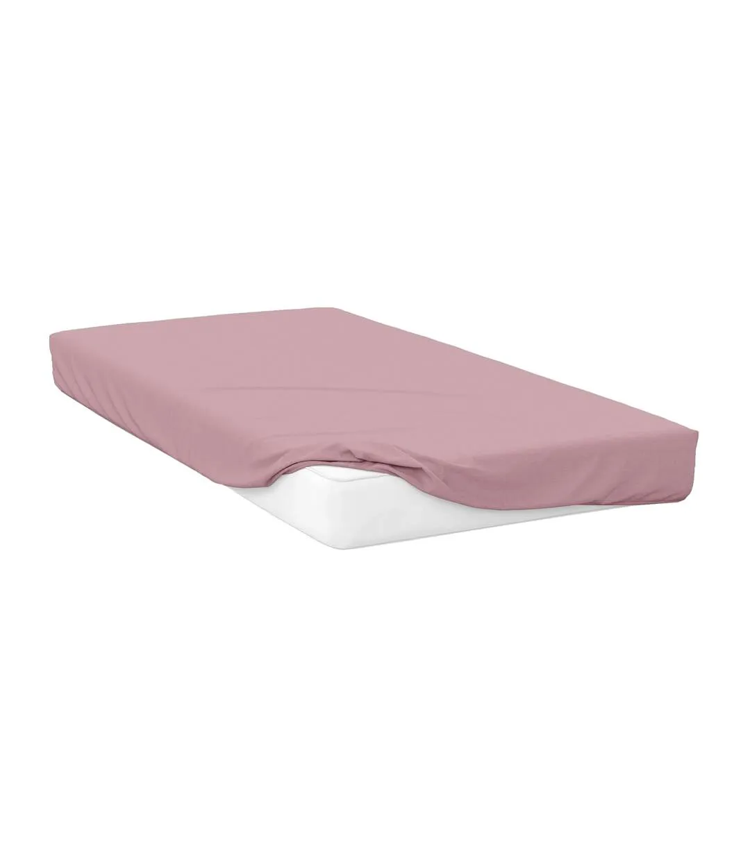 Polycotton extra deep fitted sheet blush pink Belledorm