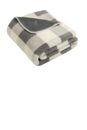 Port Authority BP48 Double-Sided Sherpa/Plush Blanket