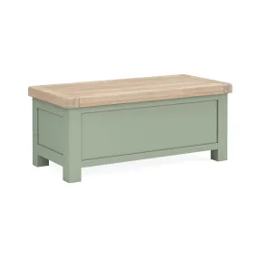 Provence Oak Sage Blanket Box.