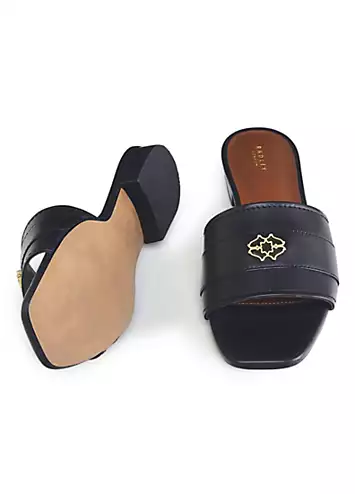 Radley London Trinity Way Black Heirloom Mule Sandals | Kaleidoscope