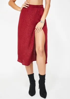 Raspberry Cheetah Saika Skirt-