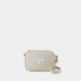 Reedition Camera Crossbody - Courreges - Leather - Grey