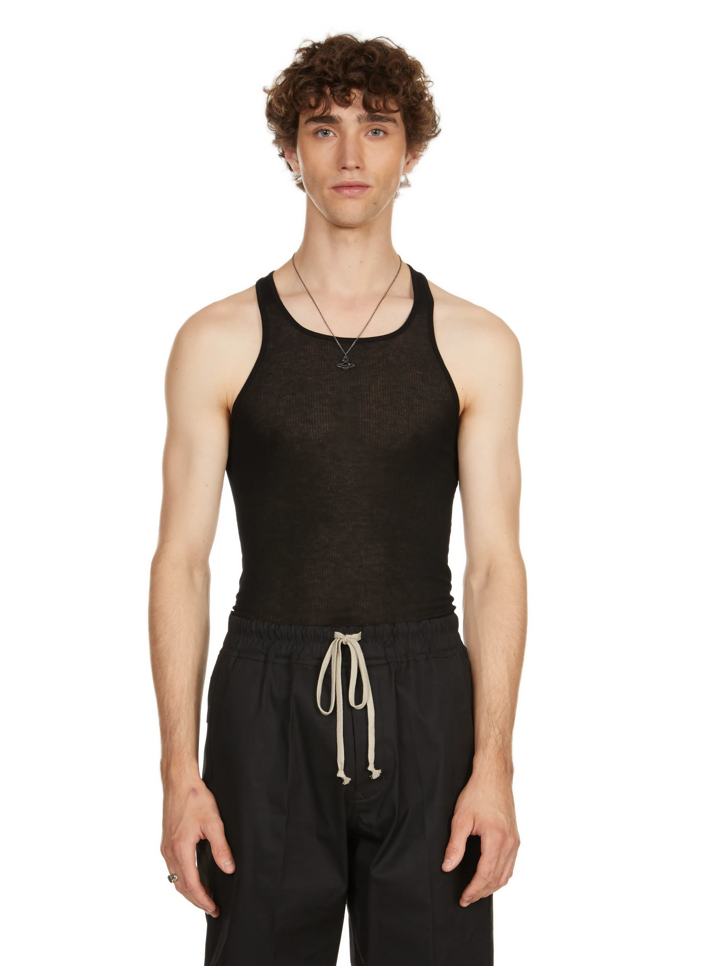 Rick owens  Plain tank top - Black