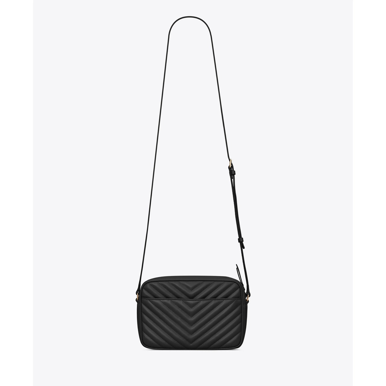 SAINT LAURENT Lou Medium Quilted Camera Bag - NERO