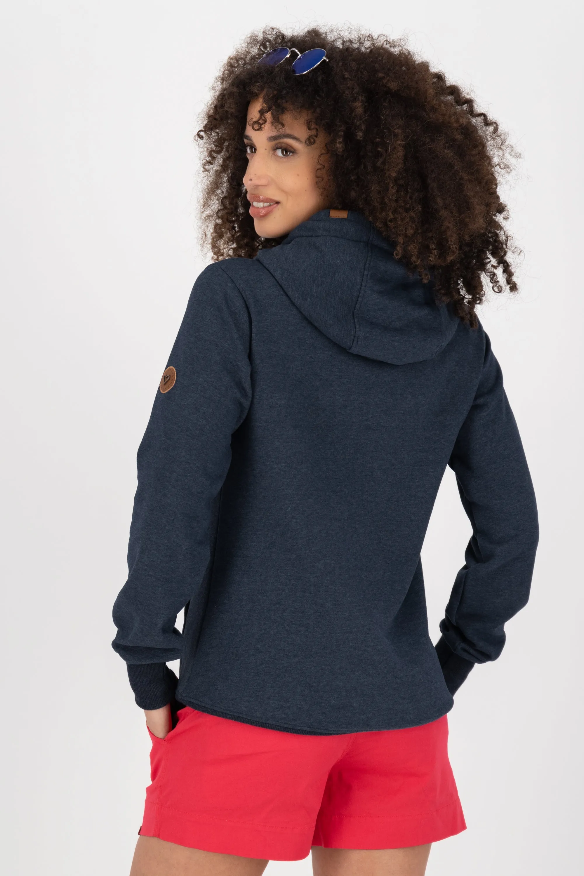 SarahAK A Hoodie Damen mit Kapuze Dunkelblau