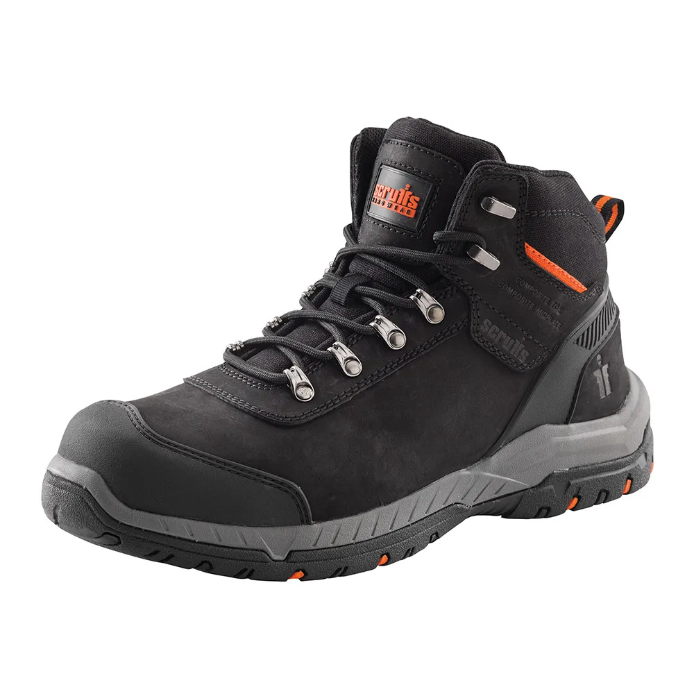 Scruffs Safety Work Boot - Sabatan - Black - Size 8