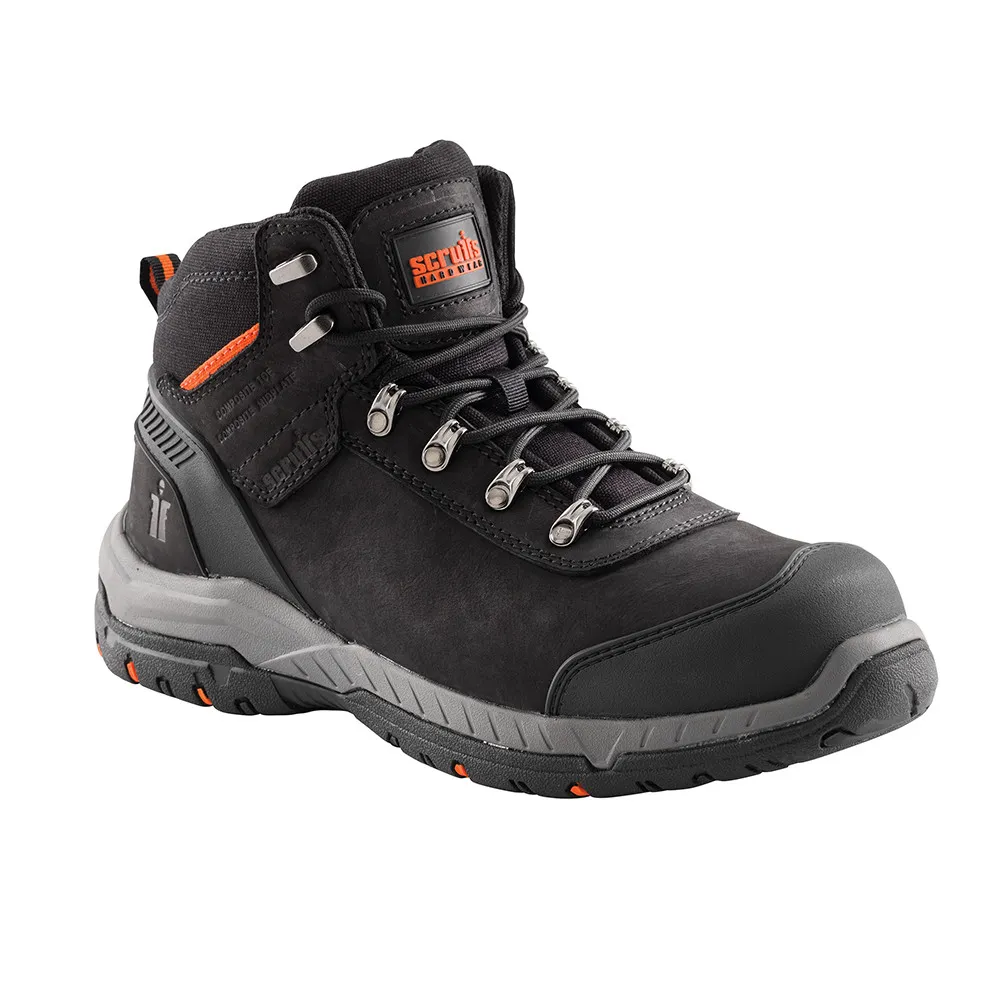 Scruffs Safety Work Boot - Sabatan - Black - Size 8