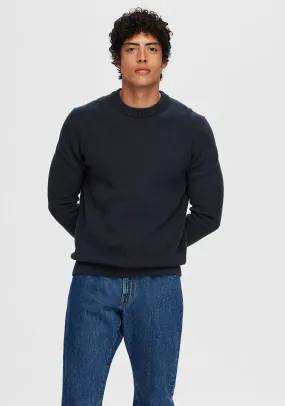 Selected Homme Dane Knit Sweater, Navy