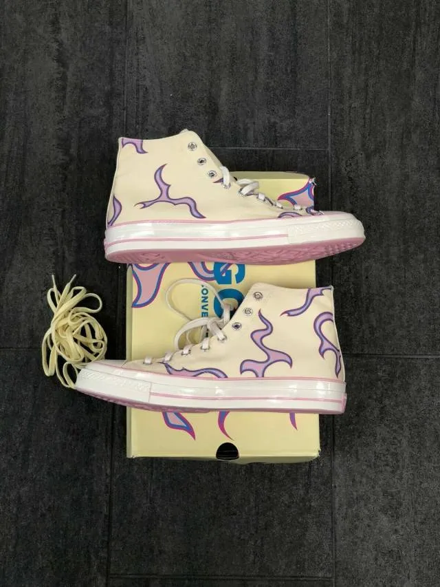 *ship now* converse chuck taylor all star 70 hi golf le fleur yellow flame 4-12