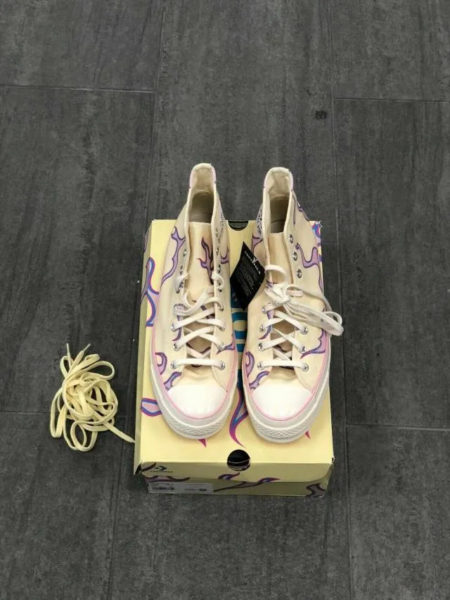 *ship now* converse chuck taylor all star 70 hi golf le fleur yellow flame 4-12