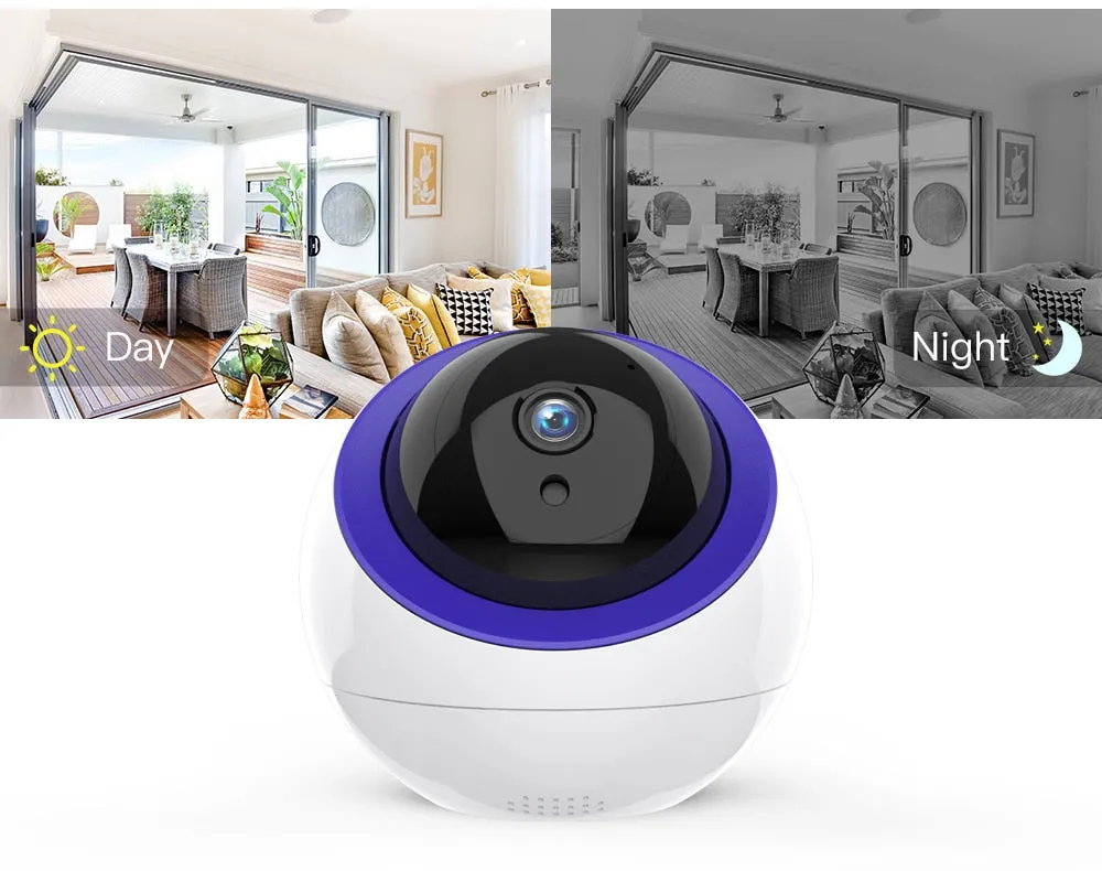 Smart Home WiFi Camera 1080P - Auto Tracking CCTV Network Dome Camera