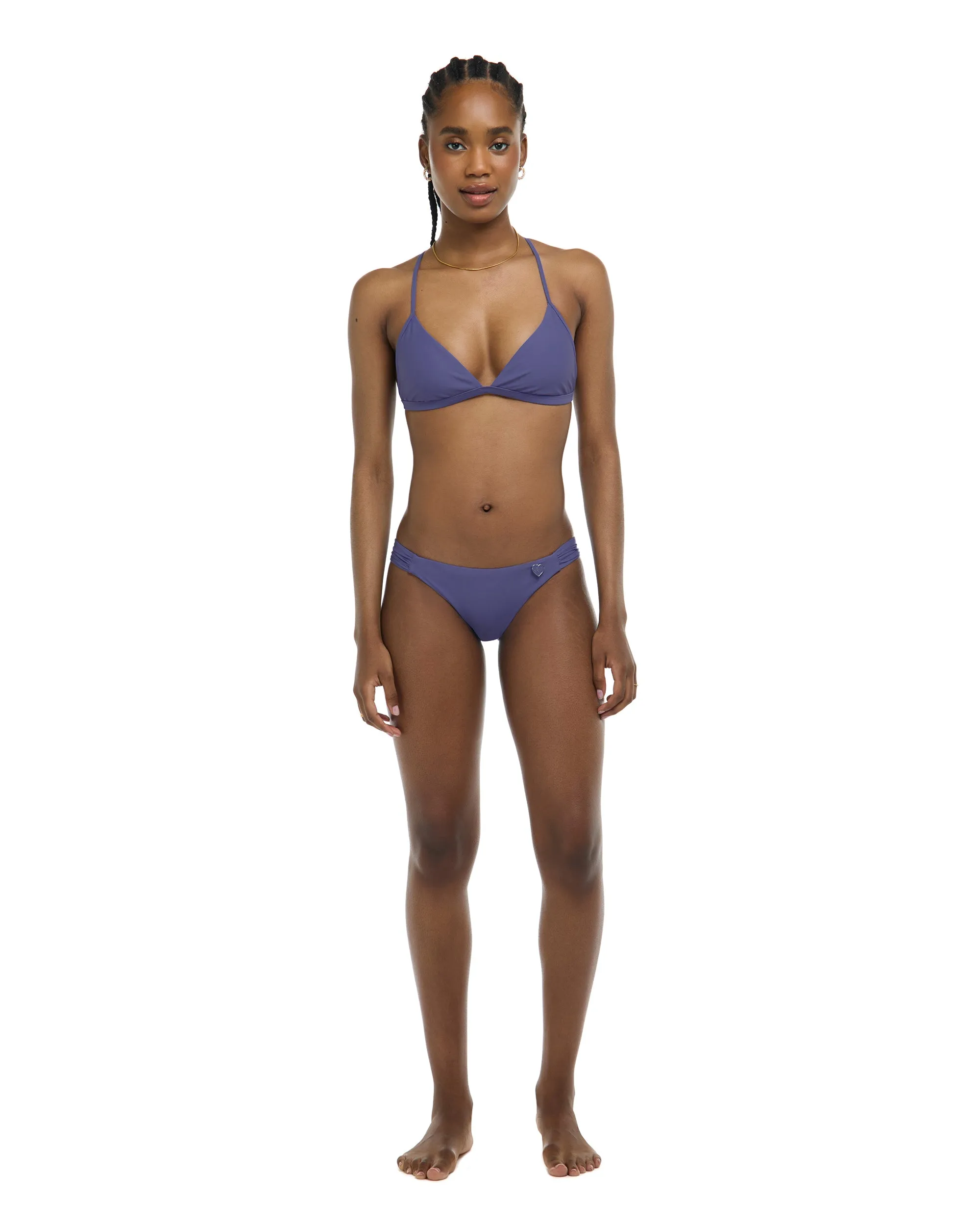 Smoothies Evelyn Fixed Triangle Bikini Top - Iris