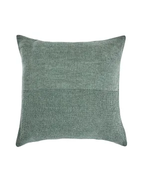 Solid Green Outdoor Cotton Jute Pillow