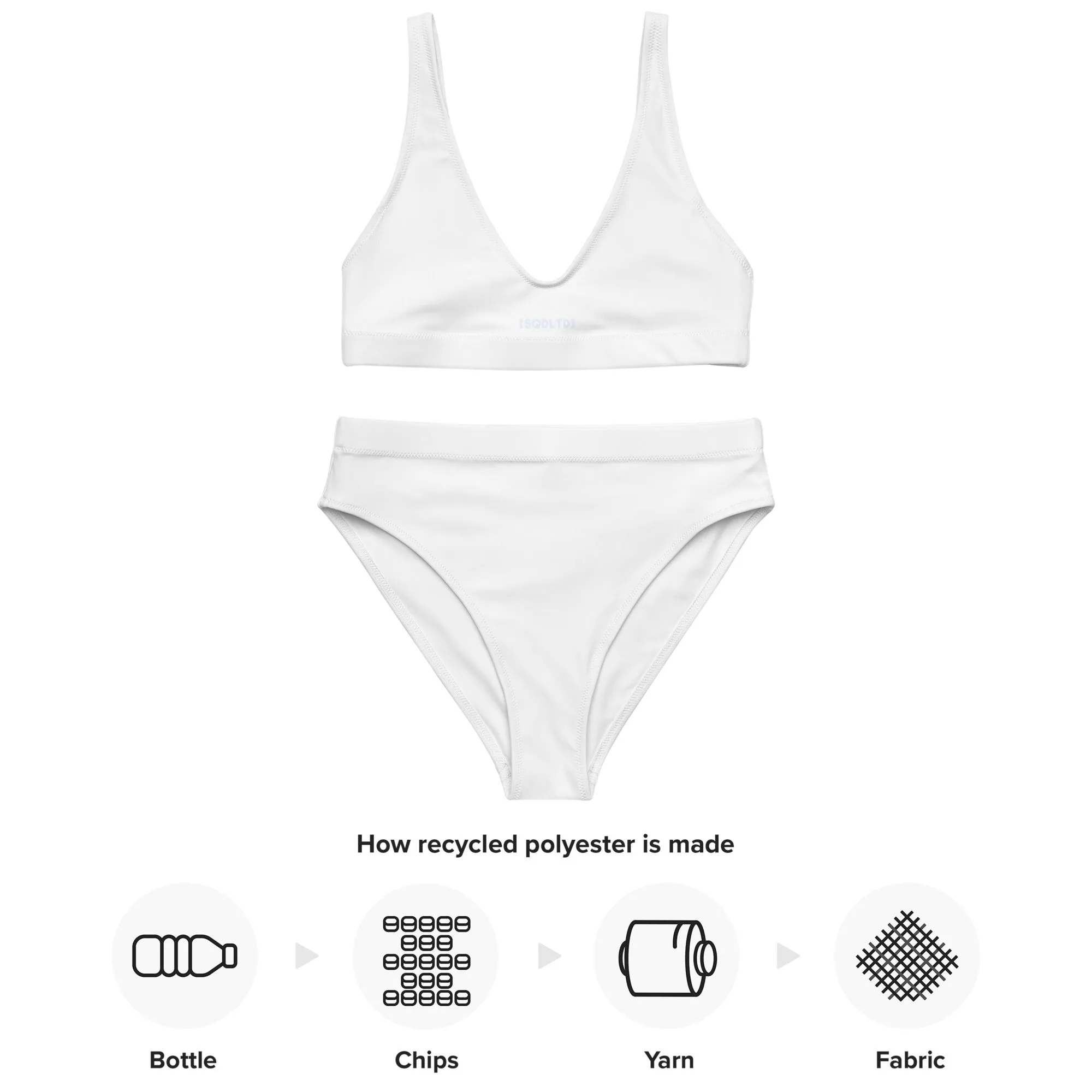 Sqdltd SP24 Recycled high-waisted bikini BRWL