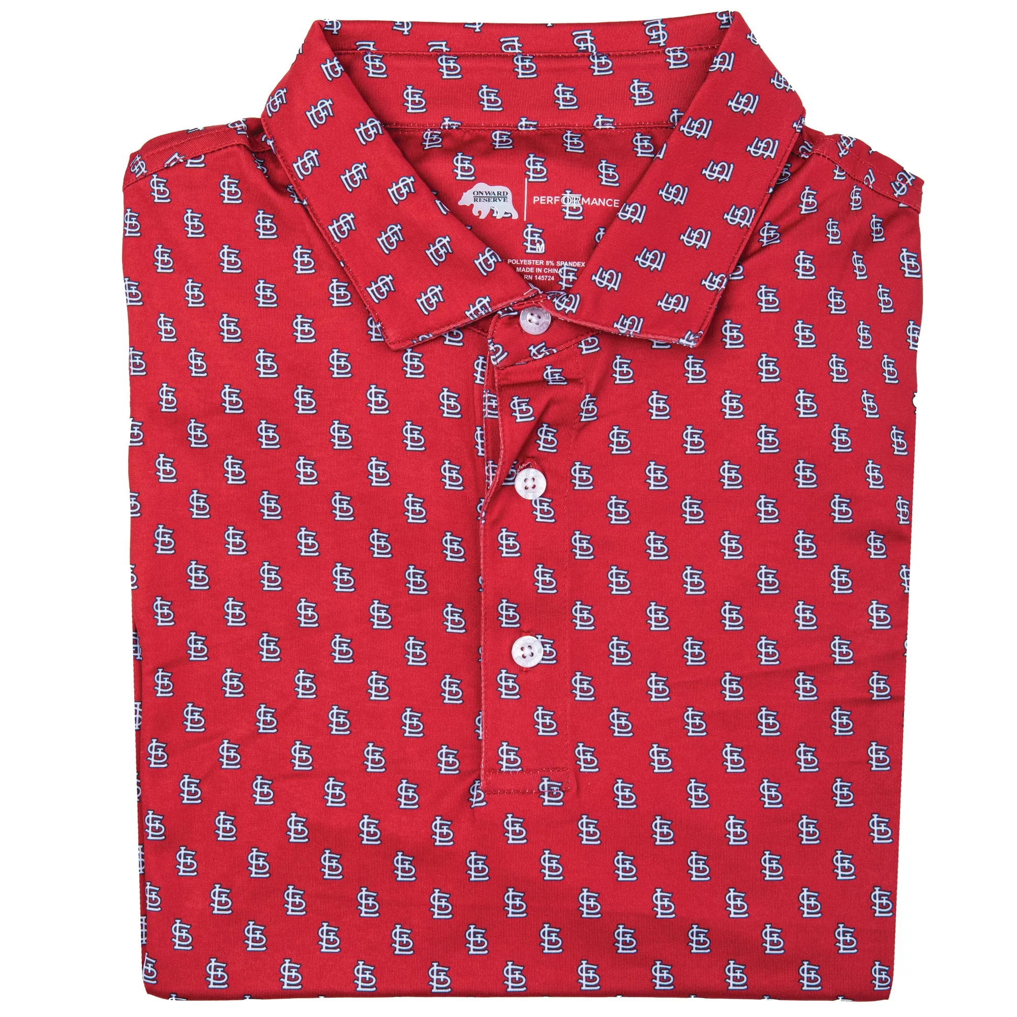 St. Louis Cardinals Printed Performance Polo