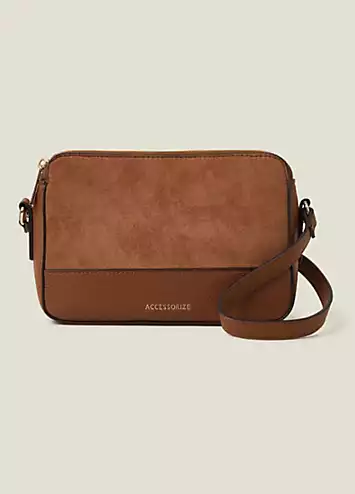 Suedette Classic Crossbody Bag by Accessorize | Look Again