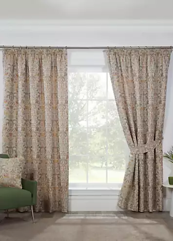 Sundour Kyoto Jacquard Pair of Pencil Pleat Curtains | Kaleidoscope