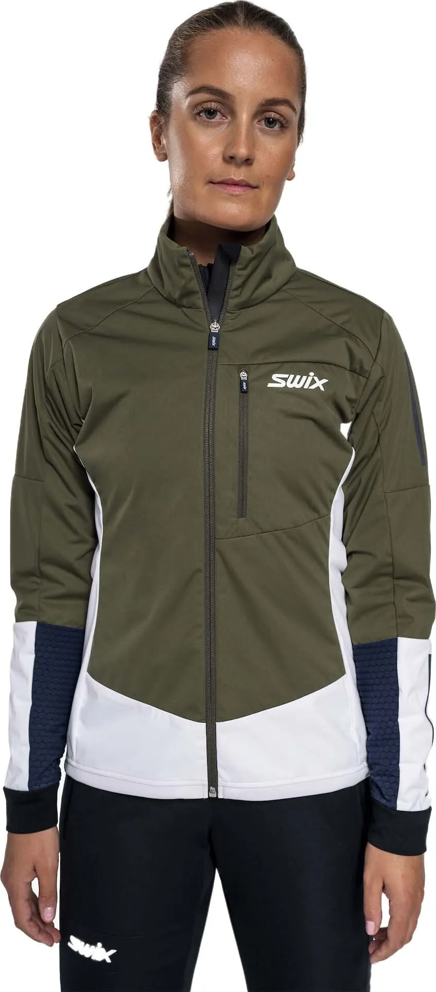 Swix Women's Dynamic Jacket Olive/ Bright White | Buy Swix Women's Dynamic Jacket Olive/ Bright White here | Outnorth